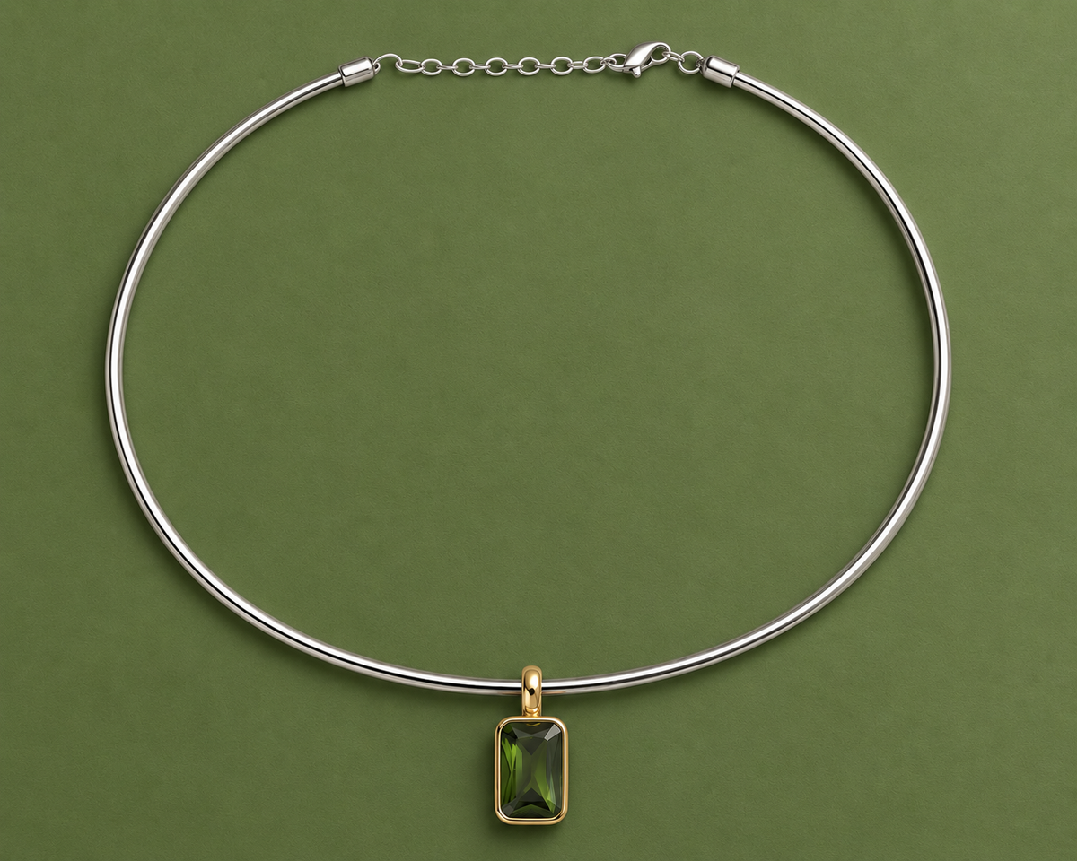 Olive Emerald Pendant