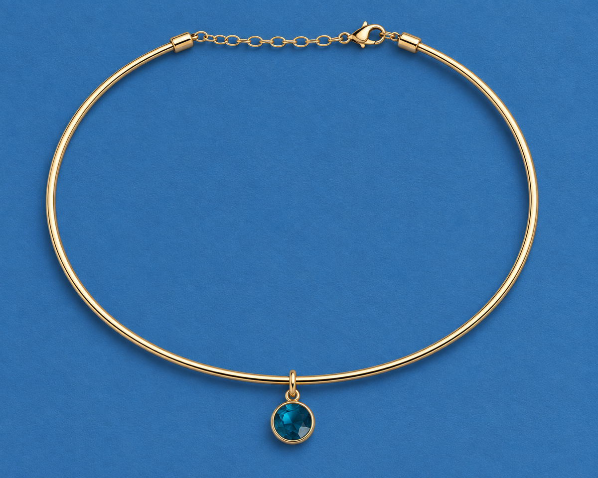 Round Blue Pendant