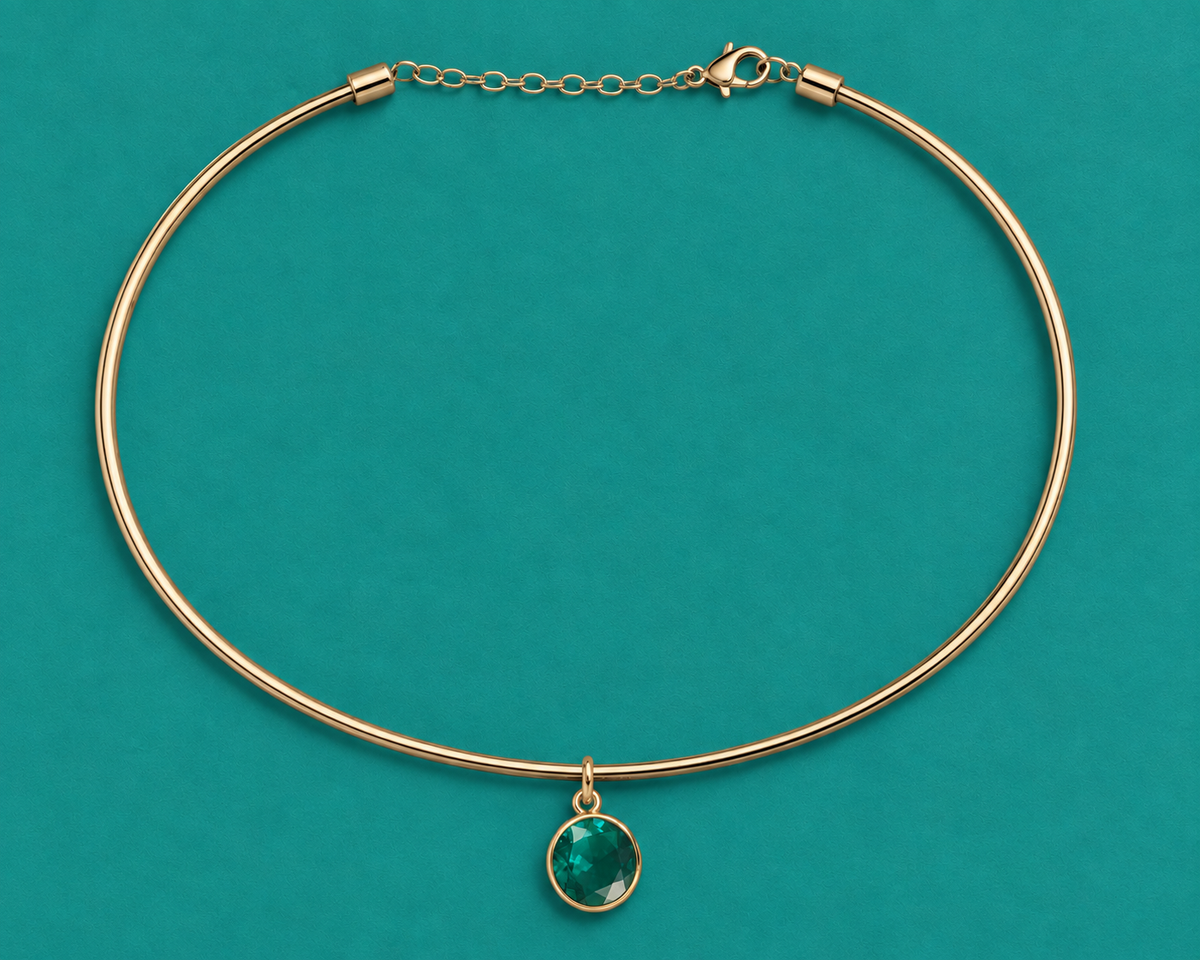 Teal Round Pendant