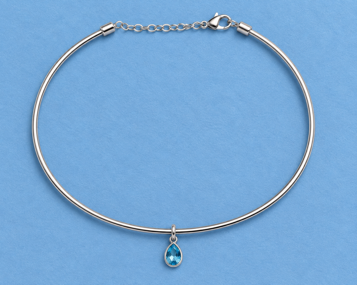 Blue Teardrop Pendant